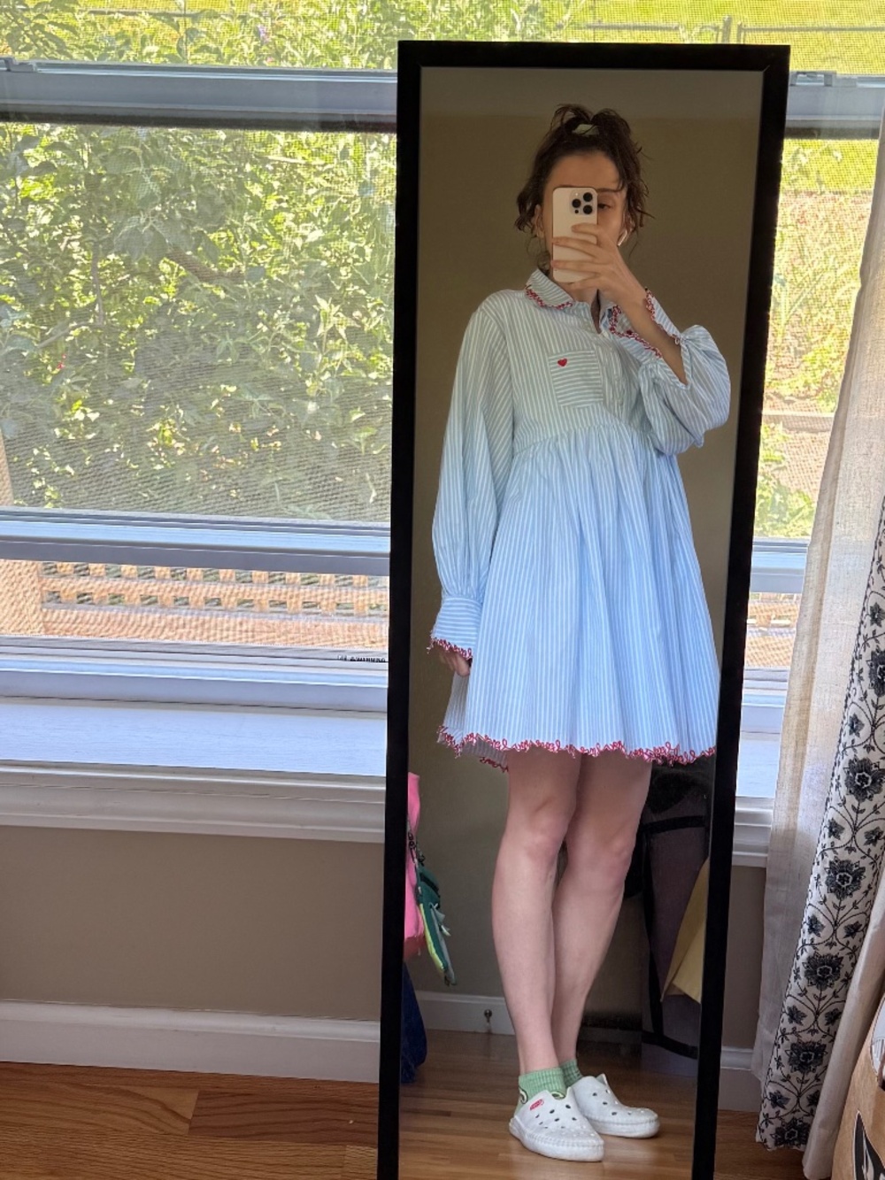 Maeve (Anthropologie) Love Letter Shirt Dress — XS (Good for S-M) — NWT